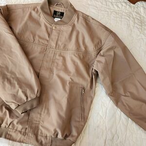 Haband Men's Light Brown/Tan Bomber Jacket
